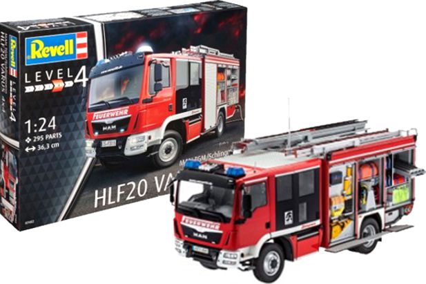 Revell 1:24 7452 MAN TGM /Fire Engine Schlingmann HLF 20 VARUS 4x4