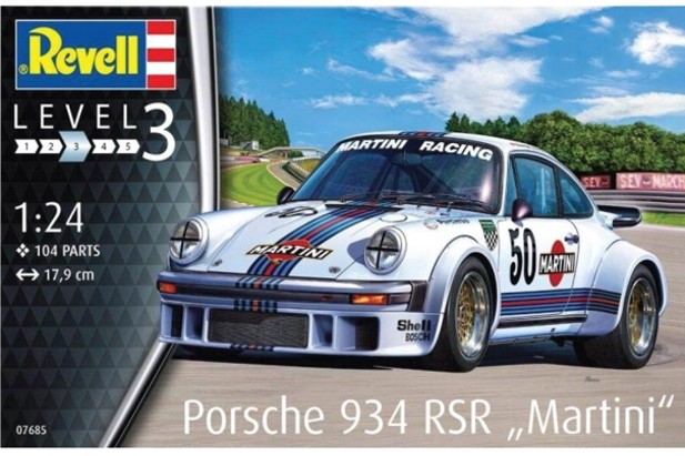 Revell 1:24 7685 Porsche 934 RSR "Martini"