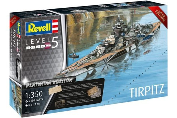 Revell 1:350 5160 Battleship Tirpitz Platinum Edition