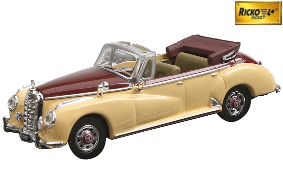 Ricko 1955 Mercedes Benz 300C Cabriolet Top Down (gold, coffee)