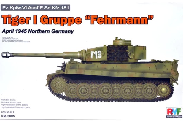 RMF 1:35 RM-5005 German Tiger I Gruppe "Fehrmann" April 1945