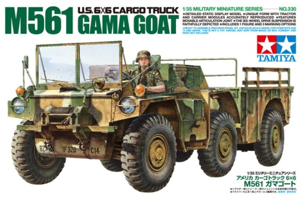 Tamiya 1:35 35330 US 6x6 Cargo Truck M561 Gama Goat