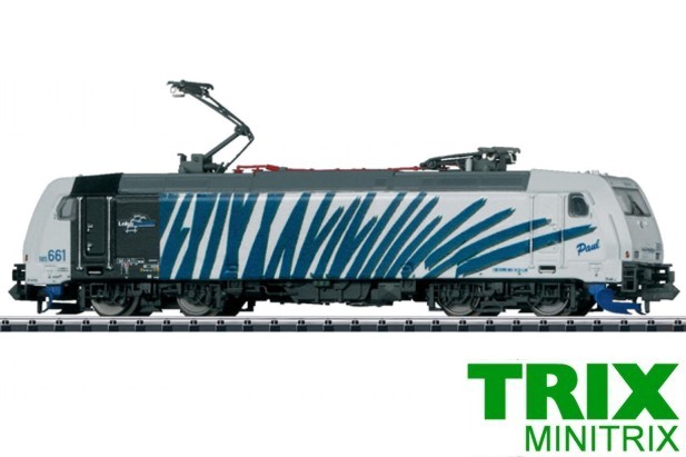 Minitrix 12012-02 BR 185.6 TRAXX Zebra Blau Ep.VI (Escala N)