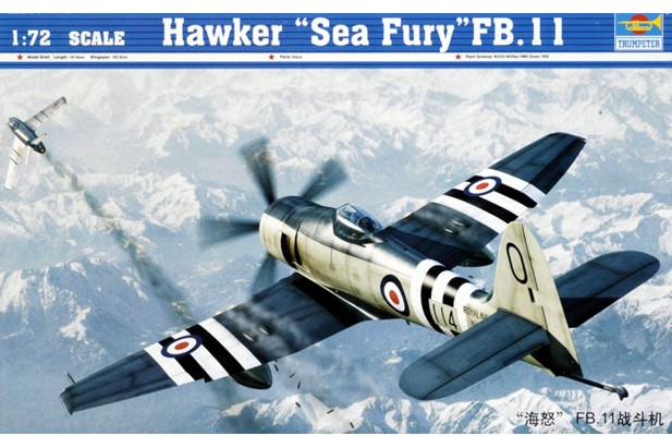 Trumpeter 1:72 1631 Hawker Sea Fury FB.11