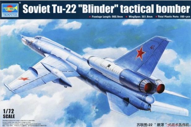 Trumpeter 1:72 1695 Soviet Tu-22 "Blinder" Tactical Bomber