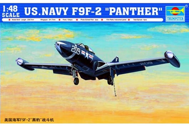 Trumpeter 1:48 2832  US Navy F9F-2 Panther