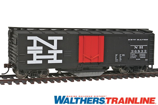 Walthers 931-1755 40ft. Plug-Door Track Cleaning Boxcar New Haven