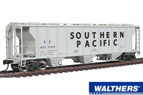 Walthers 932-7979 PS-2 2893 Cubic Foot 3-Bay Covered Hopper Southern Pacific #401849