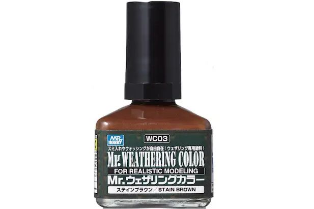Mr.Hobby WC03 Mr.Weathering Color Stain Brown