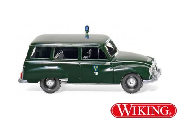 Wiking 86438 1959 DKW Universal Station Wagon Germany Police