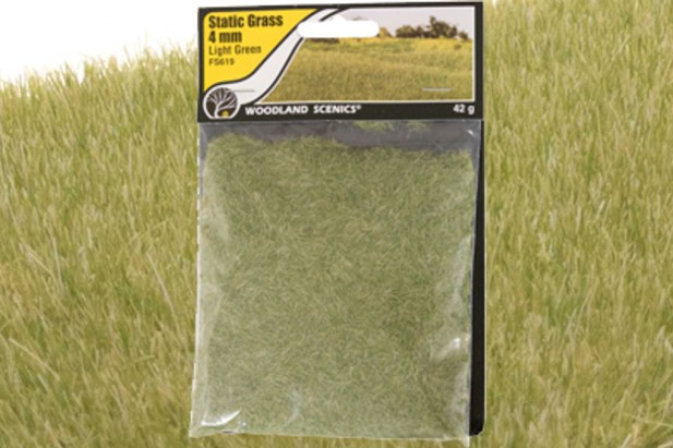 Woodland Scenics Pasto Electrostatico Static Grass Light Green 4mm 42g