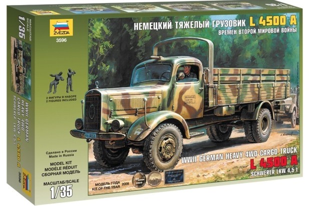 Zvezda 1/35 3596 Cargo Truck L 4500 A