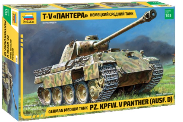 Zvezda 1:35 3678 Panther Ausf.D  (Retooling 2019)