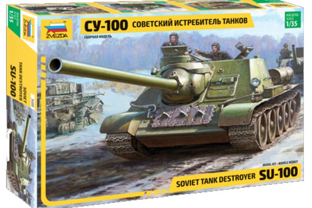 Zvezda 1:35 3688 Soviet Tank Destroyer SU-100