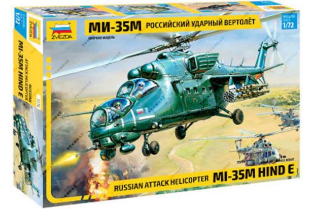 Zvezda 1:72 7276 Russian Attack Helicopter MI-35M Hind E
