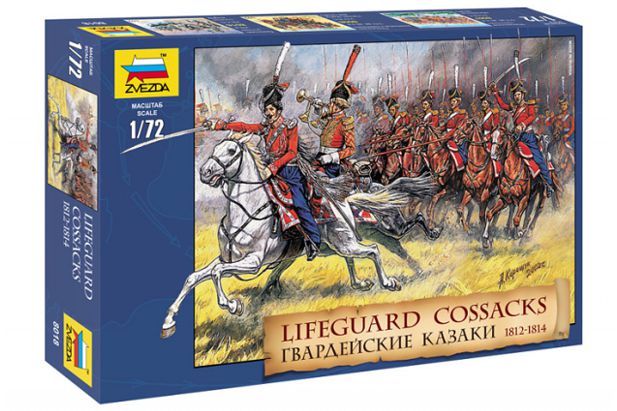 Zvezda 1:72 8018 Lifeguards Cossacks  18812-1814 - 15 Figuras